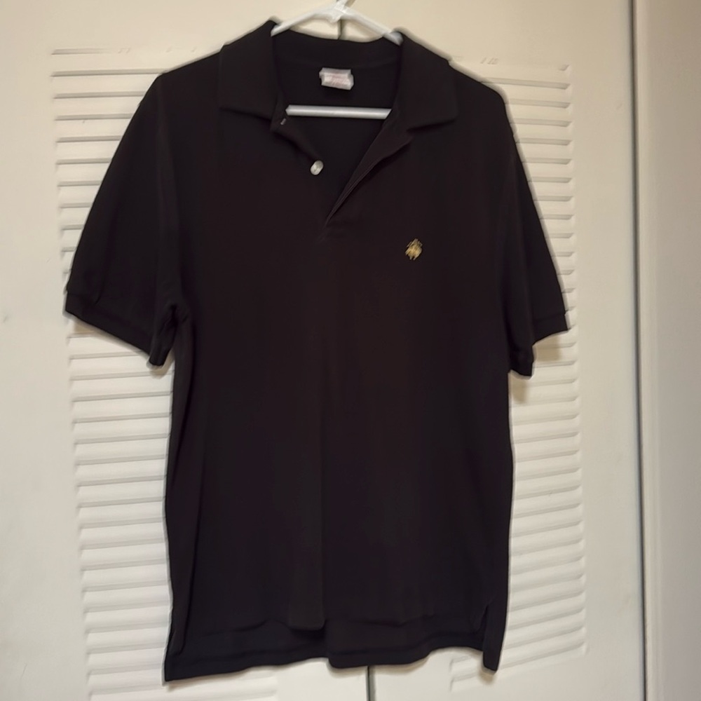 Brooks Brothers Polo Shirt Mens Size M Black Performance Original Fit Classic